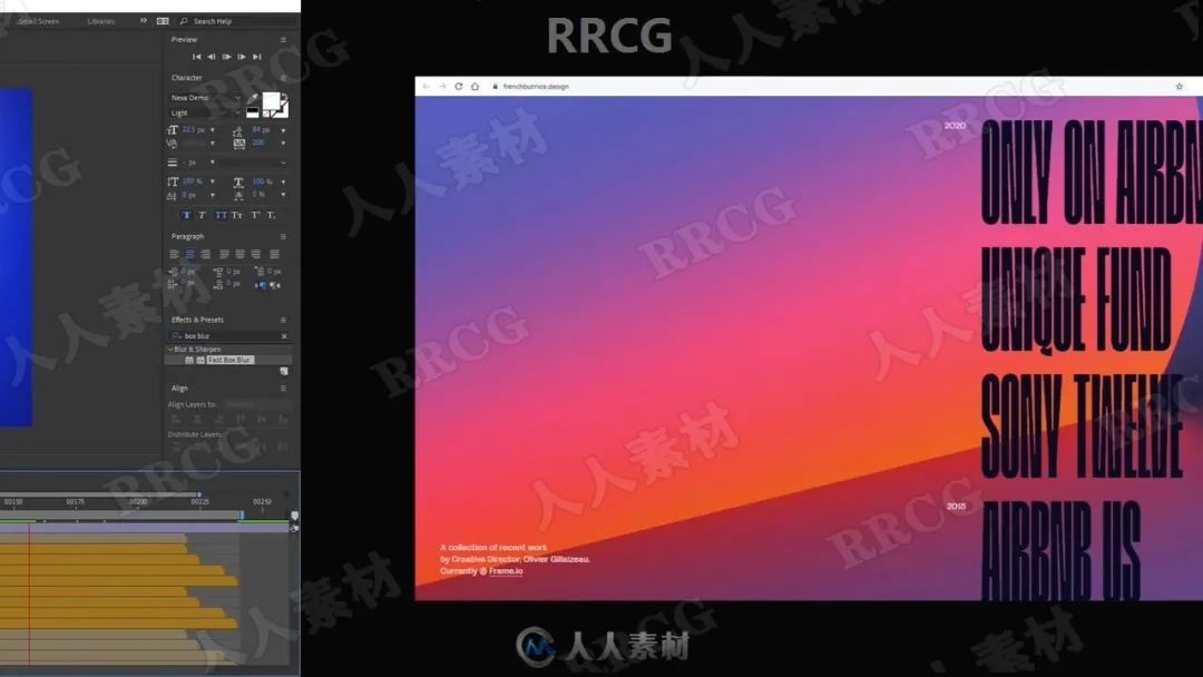 AE文字与Logo动态渐变动画实例制作训练视频教程(图9) 动态网站的制作教程_视频实例教程动态网站设计方案_动态网站设计实例视频教程