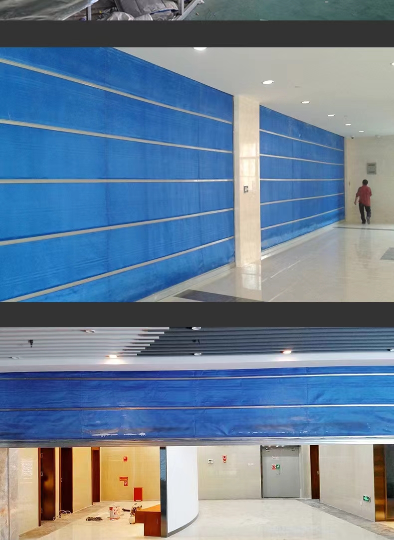 特级无机布防火卷帘门双轨双帘防火卷帘门钢制防火卷帘门广东厂家(图5)