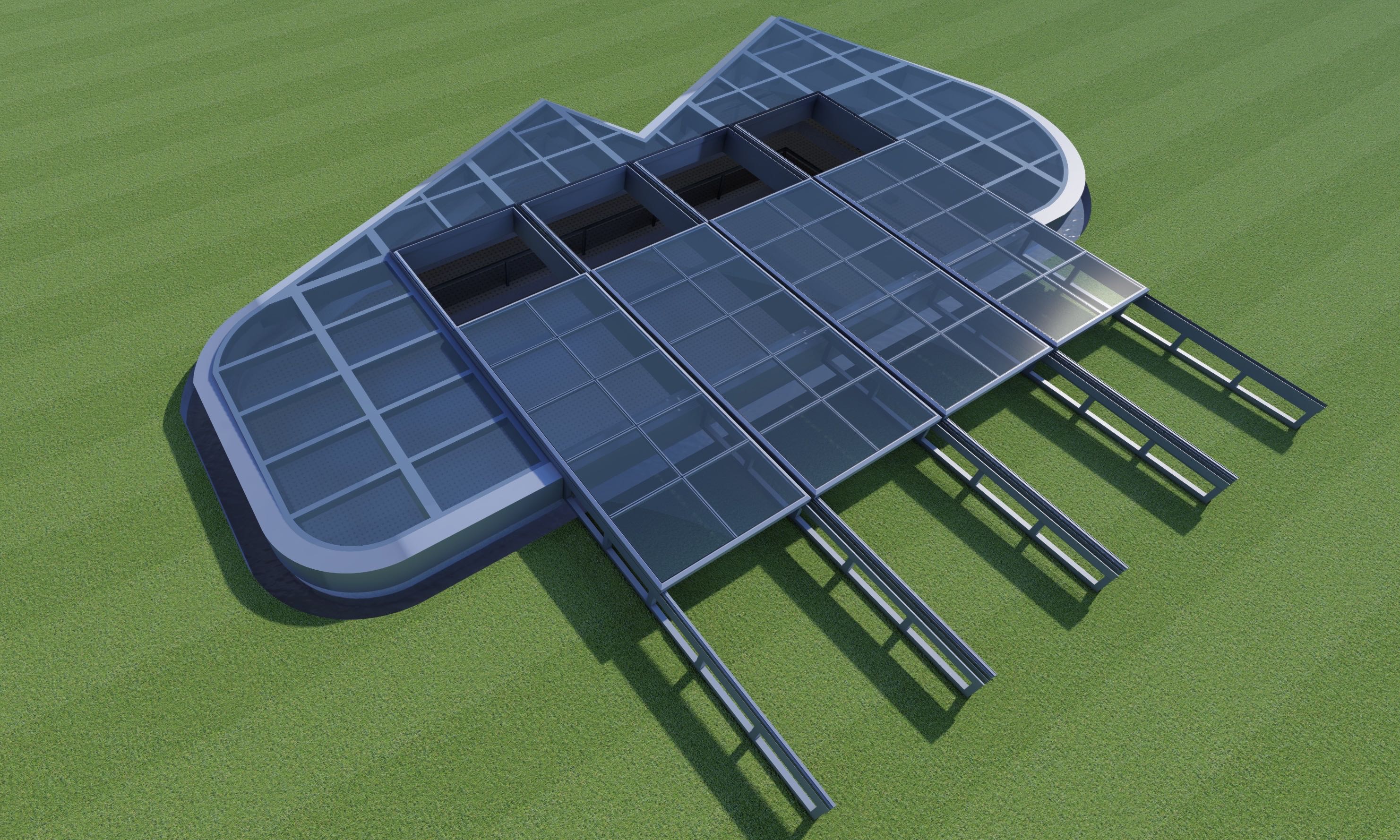 电动智能天窗别墅阳光房斜屋顶阁楼采光井老虎窗铝合金天窗平移(图19)