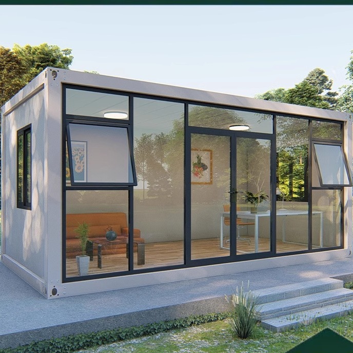 定制户外集成房活动板房组装可拆卸简易阳光房住人集装箱移动房子(图2)