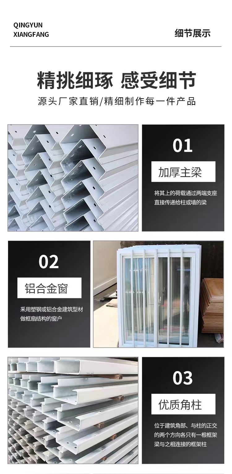 集装箱移动房住人彩钢集成房屋户外集装箱办公室简易组装活动板房(图5)