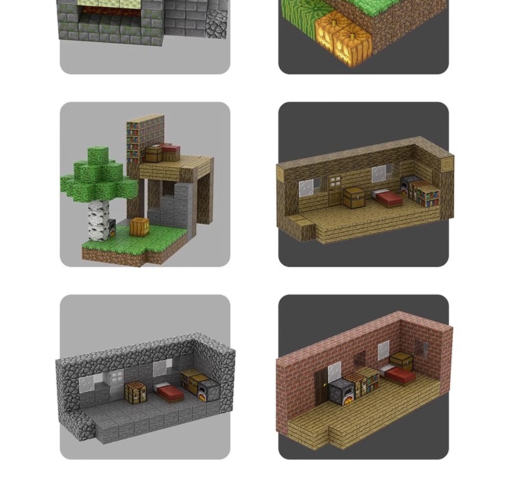 2025新款我的世界磁力方块磁铁积木儿童益智拼装磁吸玩具全套模型(图14)