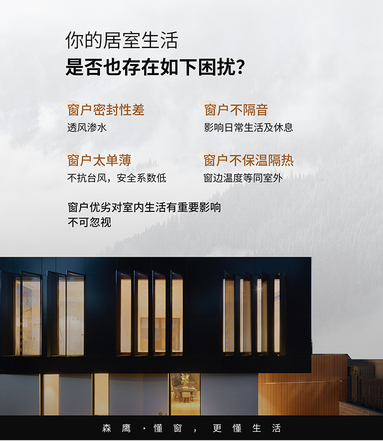 【1㎡标配】森鹰5G铝包塑窗DCsty105保温卧室室内内开窗(图11)