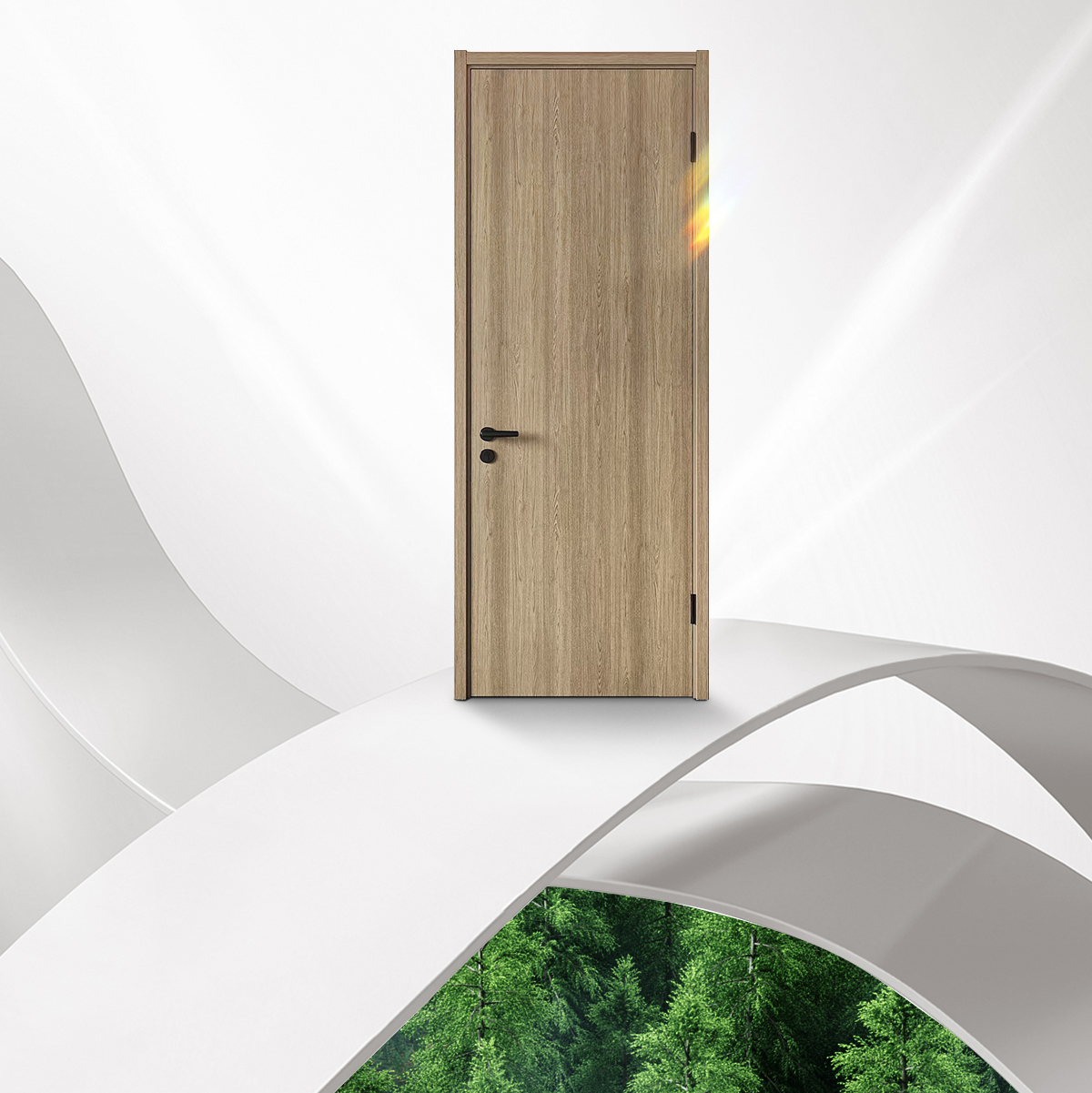 卧室门套装门木门室内门实木复合免漆门家用现代时尚定制降噪门(图16)