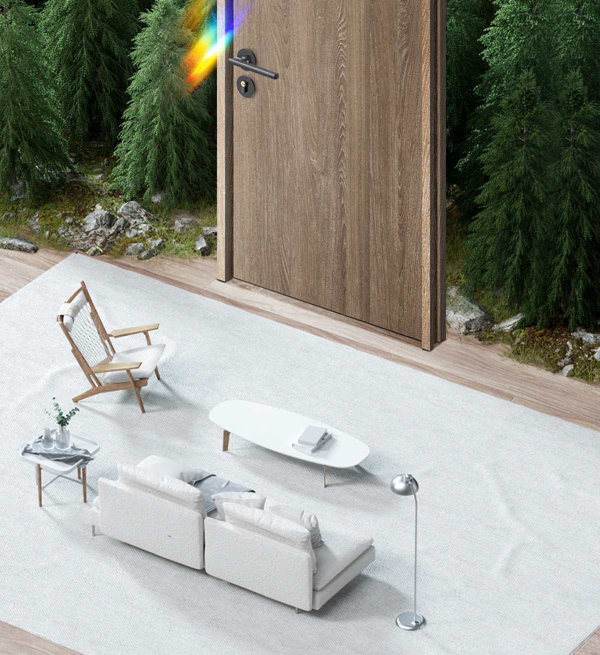 卧室门套装门木门室内门实木复合免漆门家用现代时尚定制降噪门(图18)