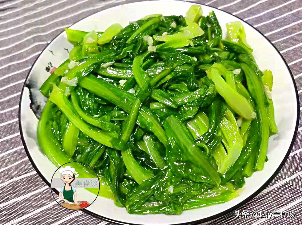 蒜泥油麦菜图_蒜泥油麦菜的做法窍门_蒜泥油麦菜热量高吗