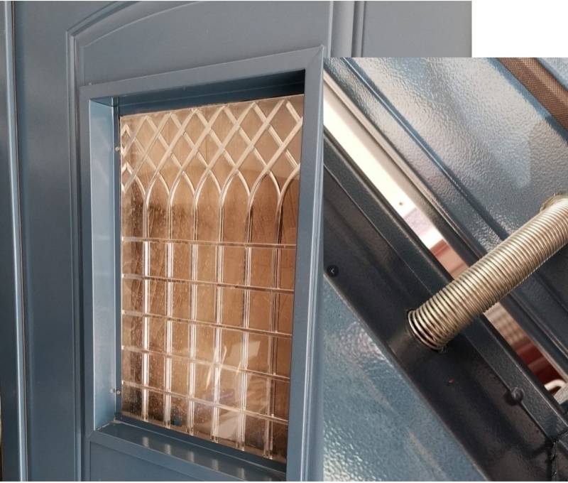 入户门钢制单元门防盗门不锈钢门禁门通风电控庭院通道楼宇门门楼(图12)