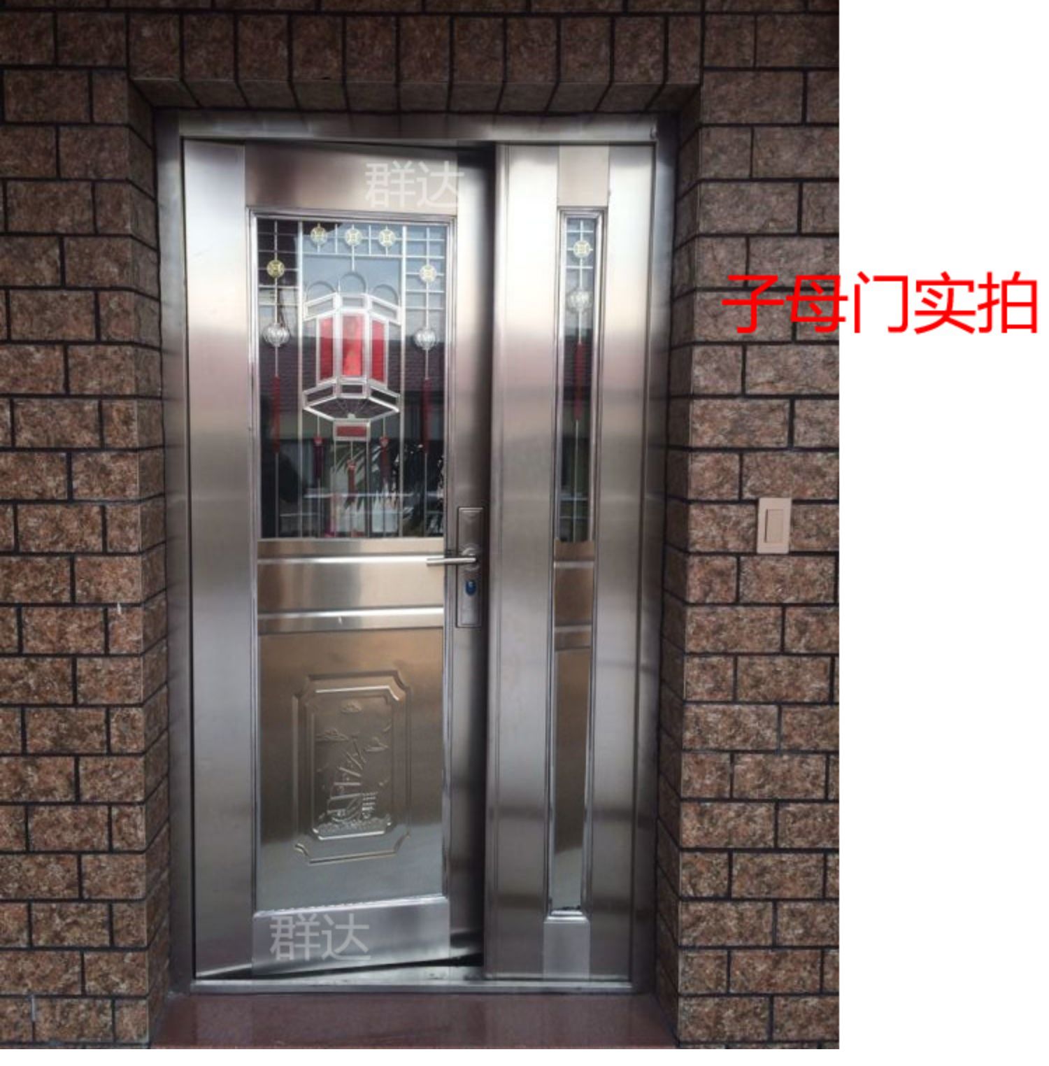 304不锈钢门防盗进户白钢农村入户201不绣钢工程钢质楼宇家用大门(图15)