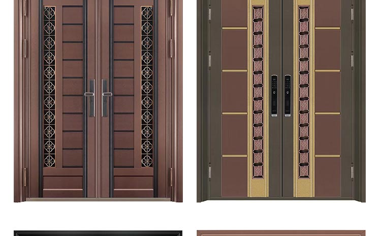 304不锈钢大门双开门韩式防盗门入户门家用自建房别墅进户门定制(图42)