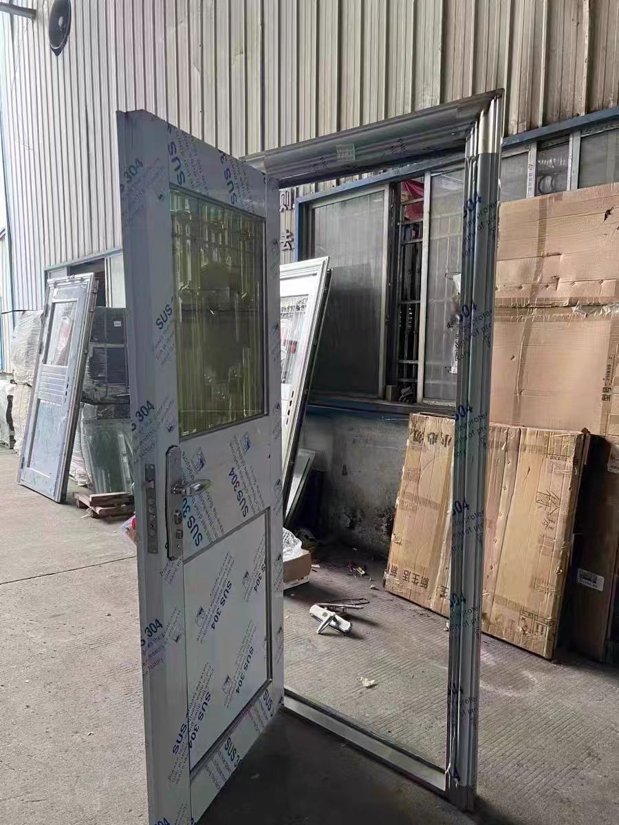 正宗304不锈钢防盗门加厚农村自建房入户门阳台门【农村包邮】(图6)