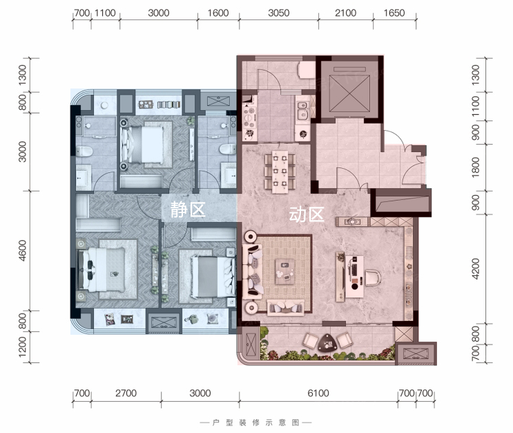 不同面积段：“大三房”户型设计，改善迭代升级！
