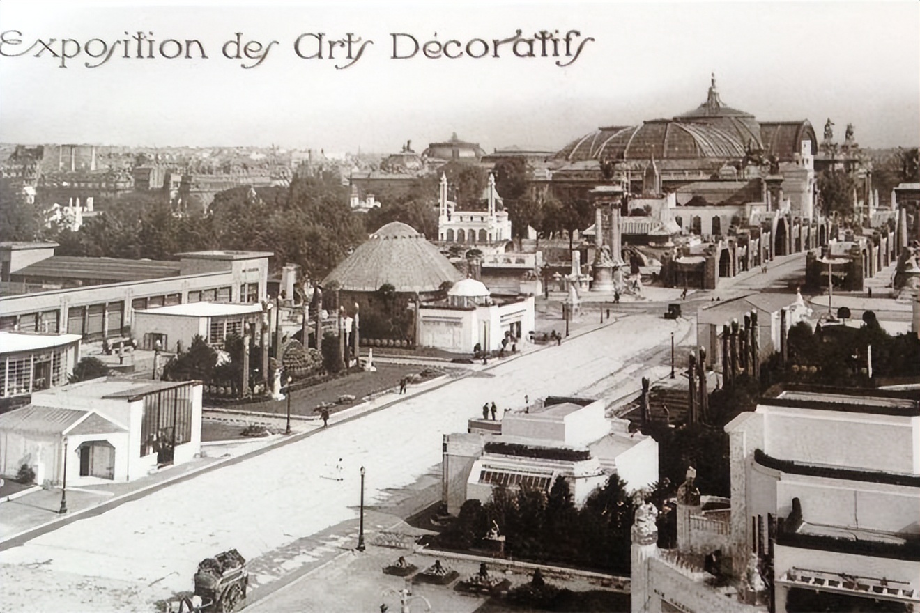 巴黎时装海报_1925年巴黎装饰艺术展海报图片_巴黎海报手绘