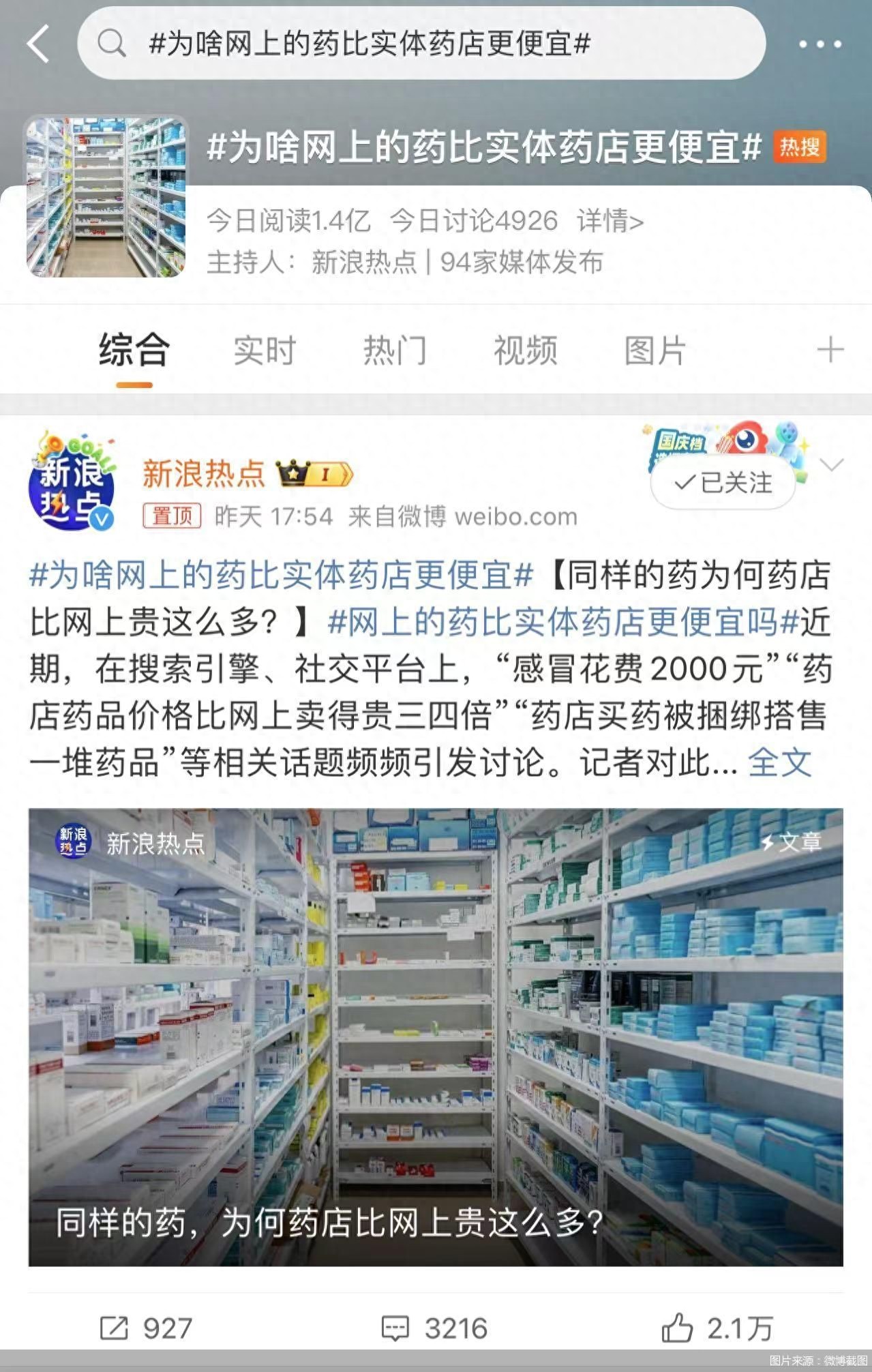 成本分布大不同，网售药比实体便宜在这