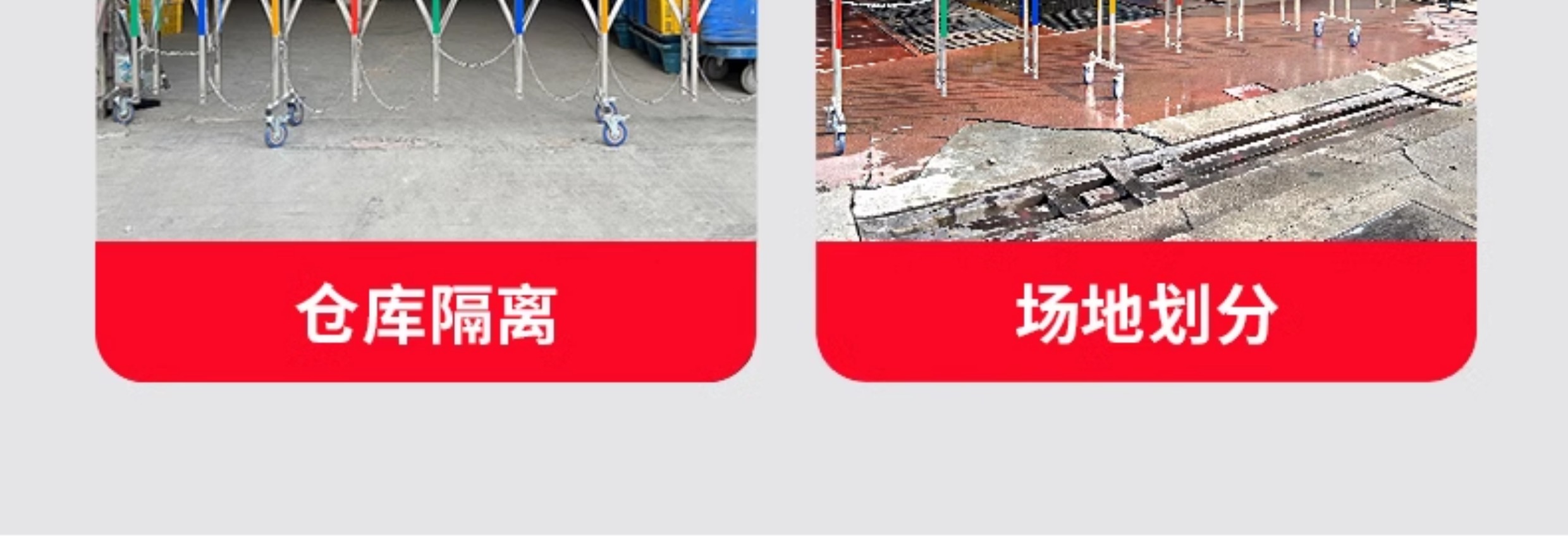 不锈钢手动伸缩门围栏护栏简易折叠门幼儿园大门户外可移动推拉门(图15)