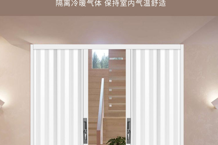 铝合金折叠门推拉门隐形隔热空调房隔断门厨房卫生间卧室门防盗锁(图40)