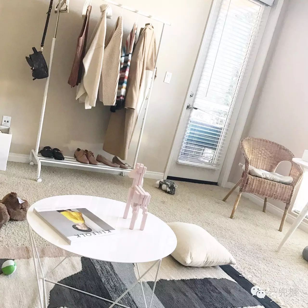 万万没想到,没有阳台竟然还可以这样花样百出地晾衣服(图10) 在阳台上能晒日光浴吗_阳台晒太阳_阳台上可以放浴缸吗