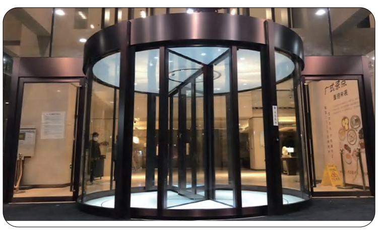 商铺进户门自动旋转门酒店两翼三翼电动感应门宾馆平移门旋转门(图8)
