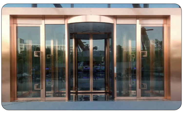 商铺进户门自动旋转门酒店两翼三翼电动感应门宾馆平移门旋转门(图12)