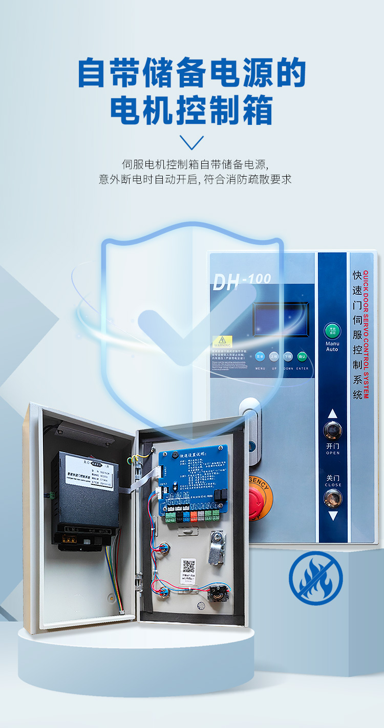 电机涡轮硬质快速卷帘门车库升降自动感应仓库无尘车间定制隔断门(图4)