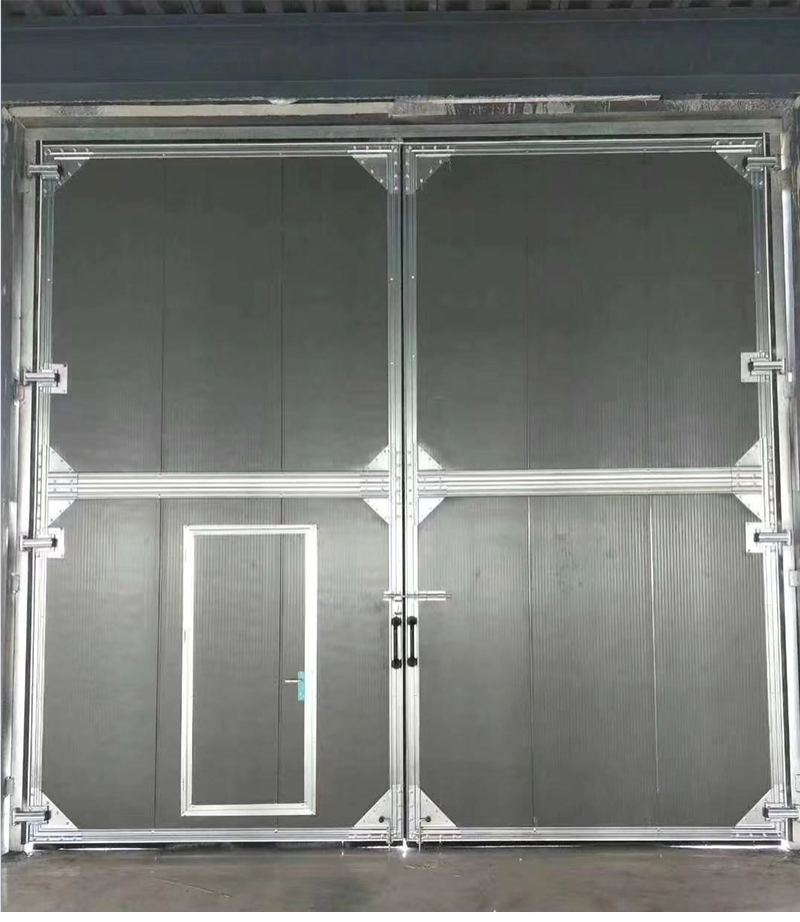 重型门保温自动彩钢门岩棉仓库门彩钢仓库工业平开门厂房平移门(图6)