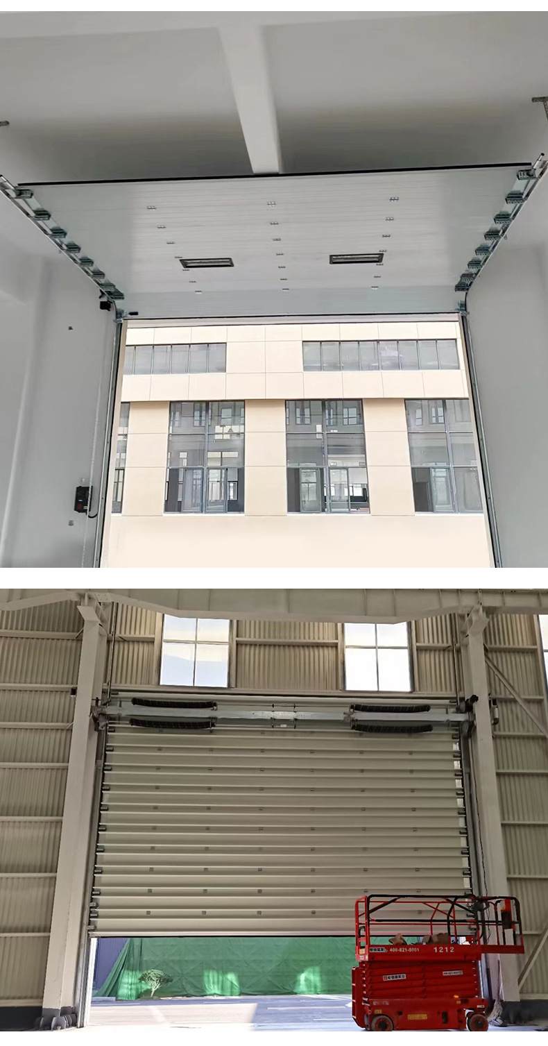 工业提升门工业滑升门厂房铝合金电动提升门抗风保温电动垂直自动(图10)