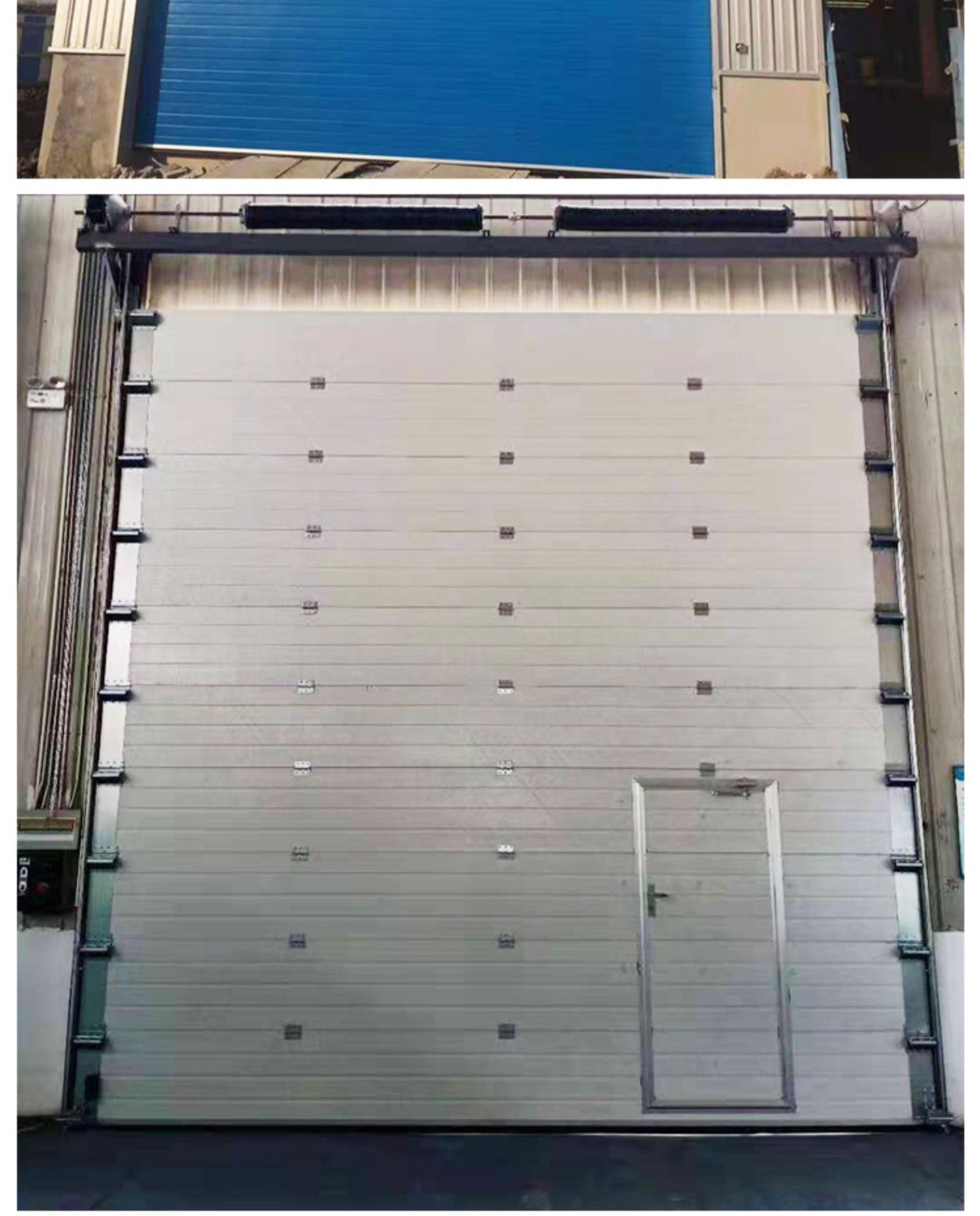 工业提升门保温卷帘门冷链保温物流仓库大门电动滑升门pvc快速门(图8)