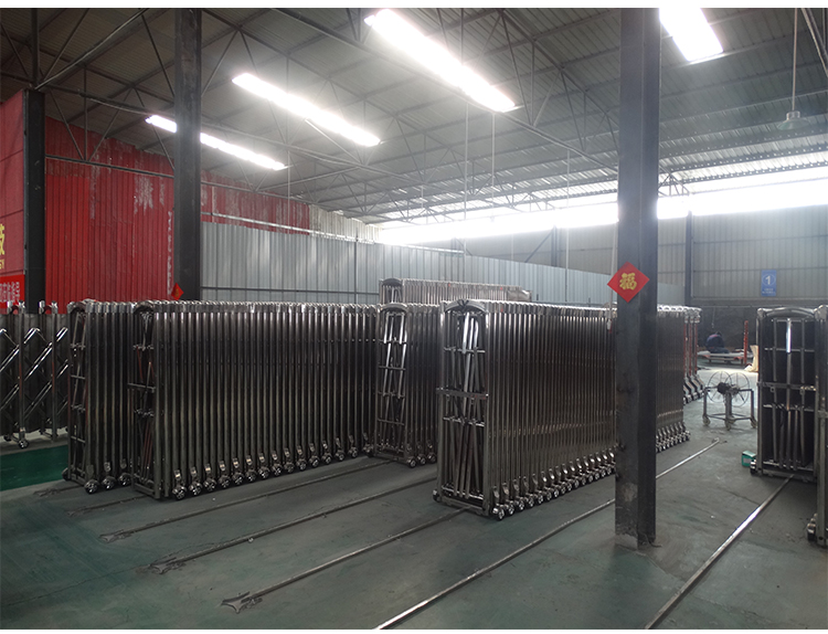 郑州段滑门伸缩门不锈钢电动伸缩门自动伸缩门学校工厂电动大门(图13)