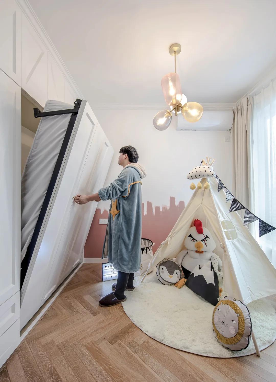 武汉设计师小两口,把69㎡两房改三房,处处敞亮、颜值在线(图27) 武汉软装设计师哪家好_武汉软装设计工作室_武汉软装设计公司