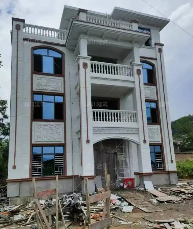 现代田园风别墅设计_农村别墅新画卷_楼房装修图片大全农村