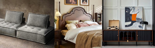 京东11.11搜“潮品家” 撞色电视柜、美式复古床等潮品家具上新(图4) 简约美式家具_京东潮品家具节_11.11家具优惠活动