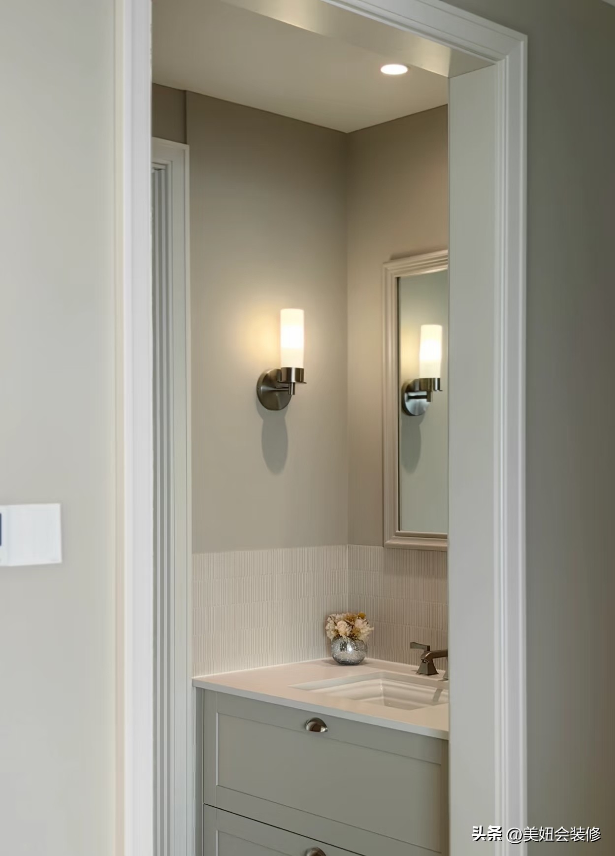 门套怎样做才好看?小细节决定大颜值,这篇门套避坑攻略值得看!(图29) 门套拼接方式45度拼_门套设计要点_中门户型装修