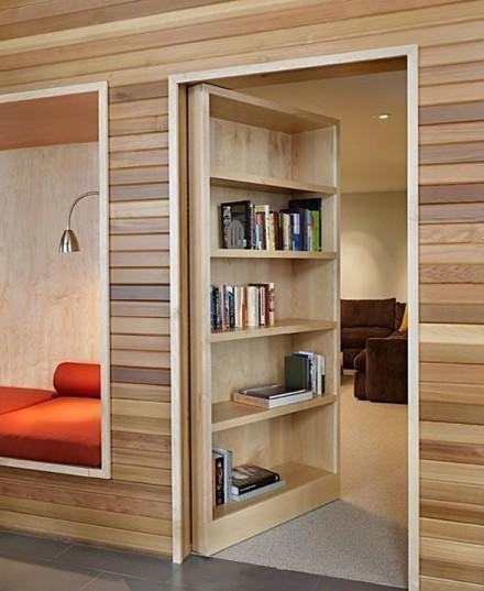 多功能隐形门应用_创意吊轨门设计_中门户型装修