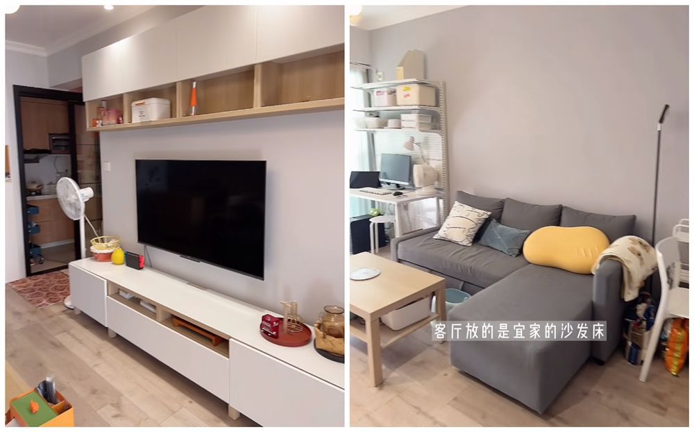 中门户型装修_深圳50㎡婚房装修_90后夫妻小户型设计