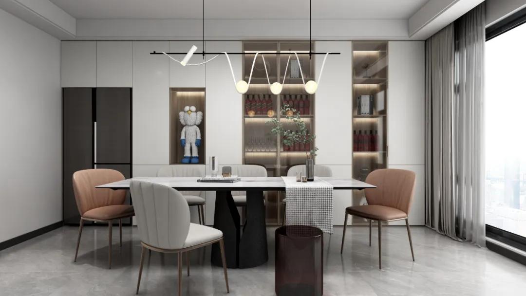 莫干山通色系列花色丨“门墙柜一体化”的设计美学,真的很难不爱(图5) 中门户型装修_门墙柜一体化设计_莫干山通色系列花色