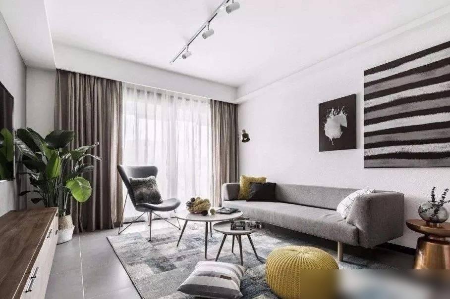 现在年轻人装修,为啥都在客厅死磕窗帘?(图3) 窗帘选择技巧_装修风格现代简约客厅_年轻人窗帘装修趋势