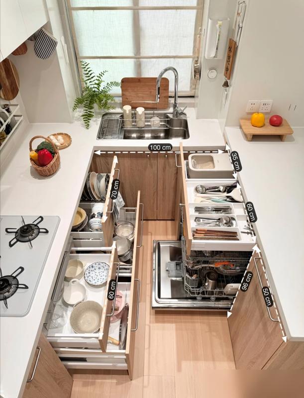 安徽一户人家厨房火了,一进去就不想出来了,那叫一个高级,晒晒(图6) 餐厅墙面pvc贴_小厨房设计_开放式厨房改造