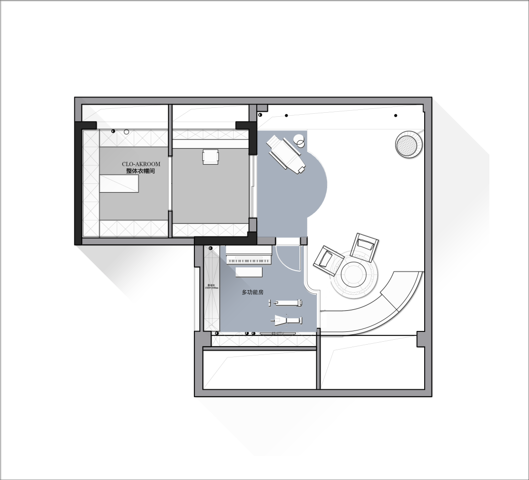 360㎡现代轻奢,有琴房、有舞蹈室,设计很情趣!(图26) 少儿舞蹈房装修效果图_现代轻奢家居设计_艺术人士住宅装修