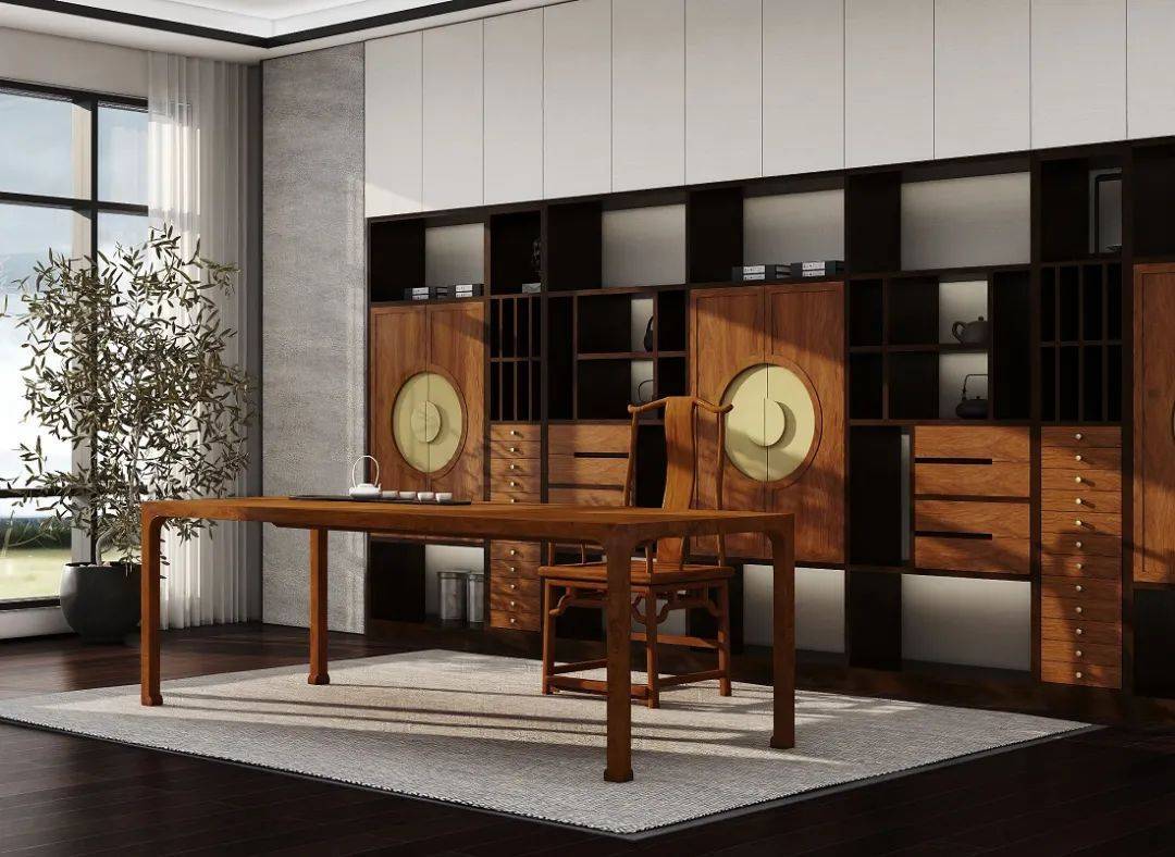 有一种美,叫做新中式茶室设计(图3) 开间茶馆装修图片_京瓷禅意茶室_文人茶室设计