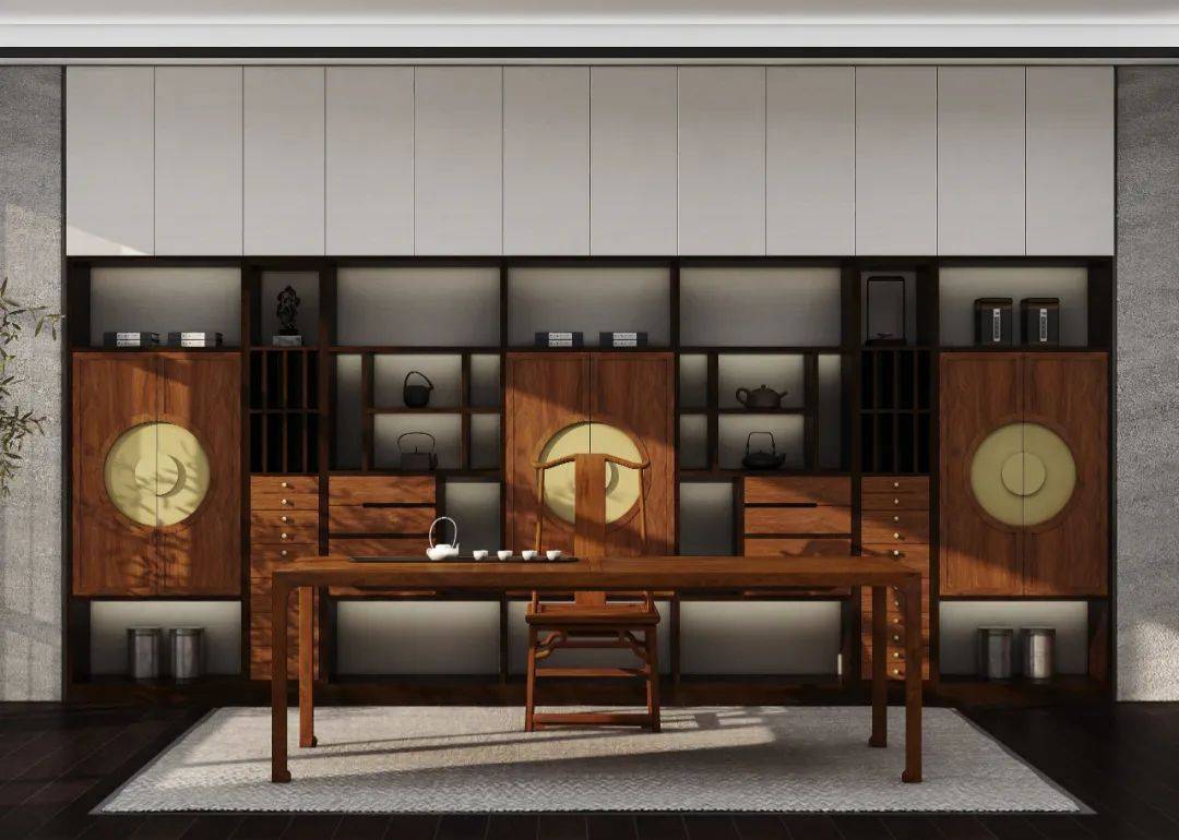 有一种美,叫做新中式茶室设计(图5) 开间茶馆装修图片_京瓷禅意茶室_文人茶室设计