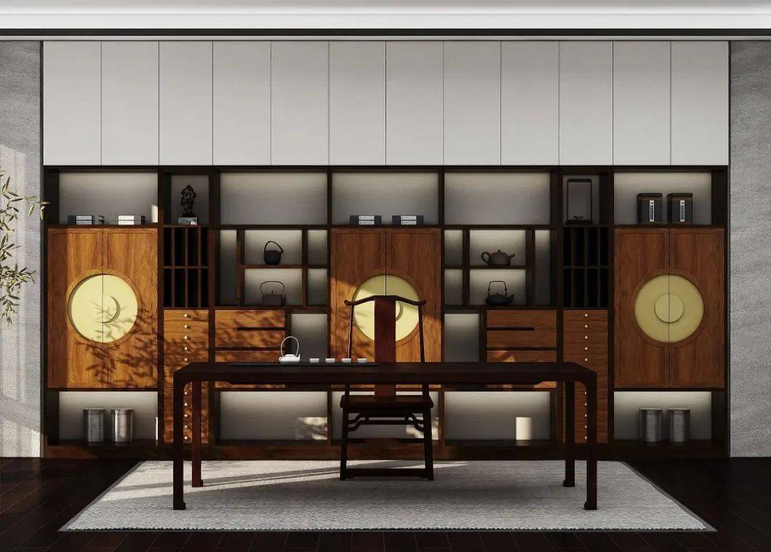 有一种美,叫做新中式茶室设计(图8) 文人茶室设计_京瓷禅意茶室_开间茶馆装修图片