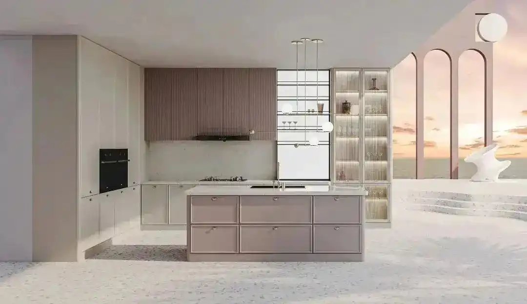 5套2024流行的厨房配色方案,还不会选配色的赶紧收藏(图2) 2024橱柜颜色趋势_厨房配色方案_橱柜巧克力板颜色大全