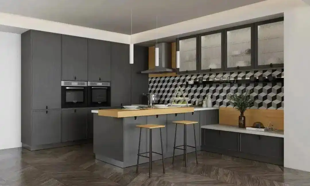 5套2024流行的厨房配色方案,还不会选配色的赶紧收藏(图13) 2024橱柜颜色趋势_厨房配色方案_橱柜巧克力板颜色大全