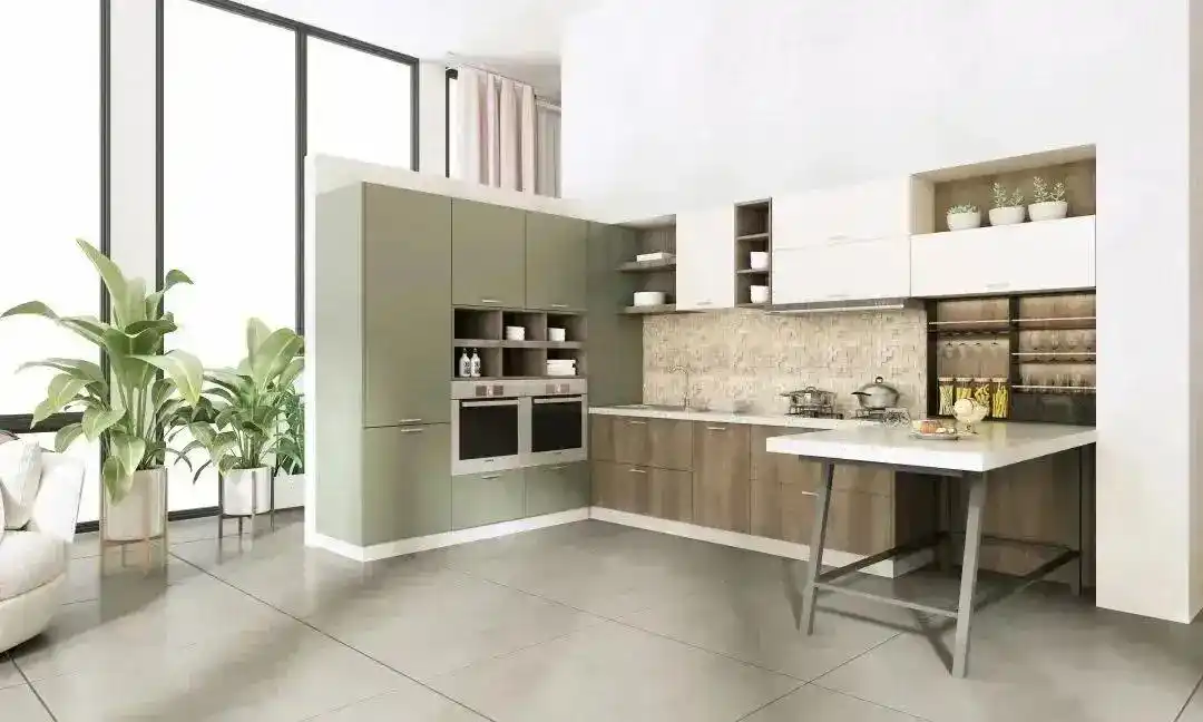 5套2024流行的厨房配色方案,还不会选配色的赶紧收藏(图14) 厨房配色方案_2024橱柜颜色趋势_橱柜巧克力板颜色大全