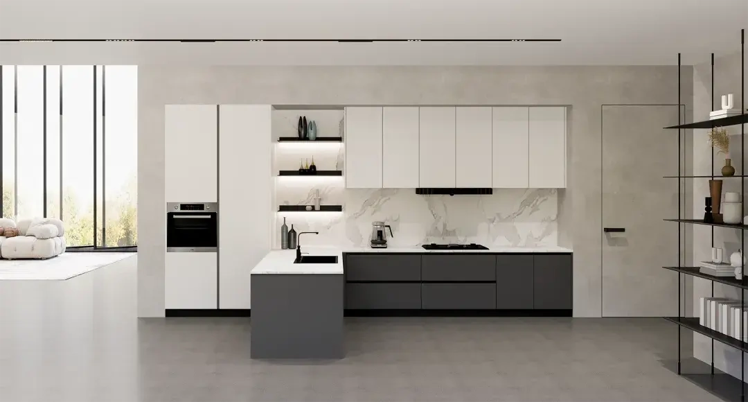 5套2024流行的厨房配色方案,还不会选配色的赶紧收藏(图3) 厨房配色方案_橱柜巧克力板颜色大全_2024橱柜颜色趋势