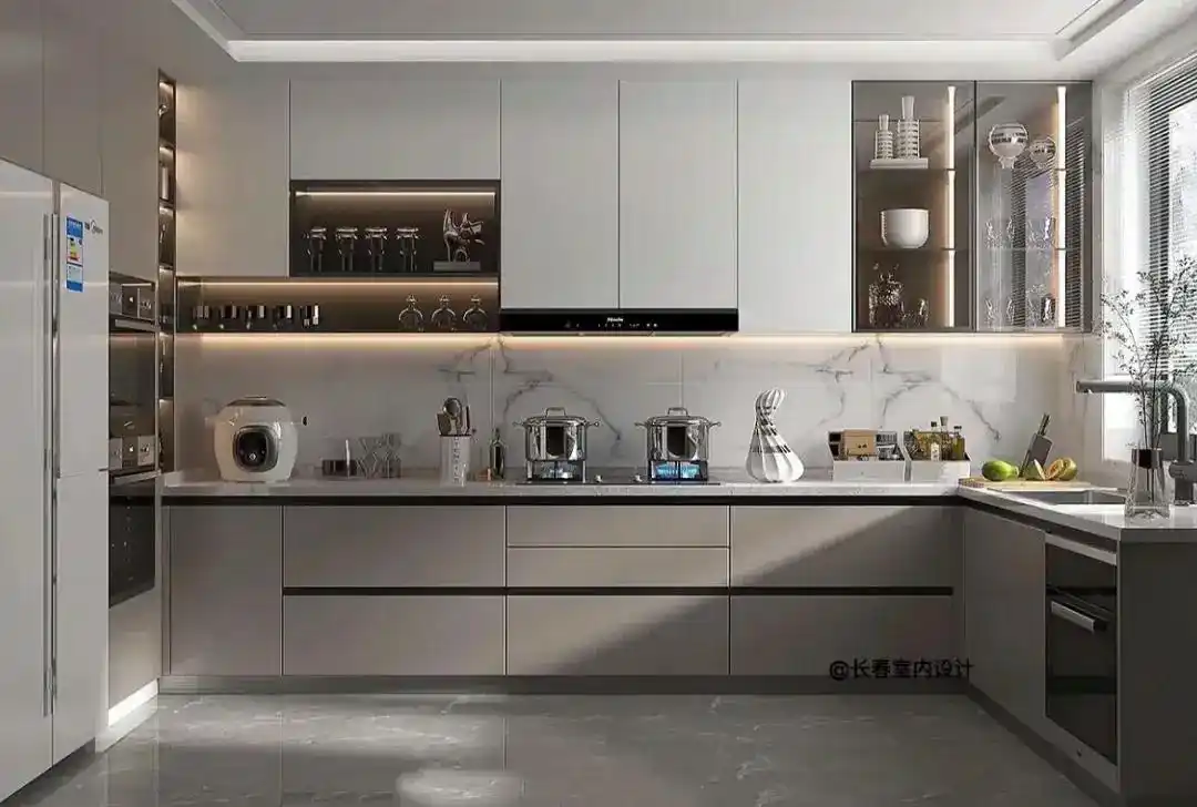 5套2024流行的厨房配色方案,还不会选配色的赶紧收藏(图10) 橱柜巧克力板颜色大全_2024橱柜颜色趋势_厨房配色方案