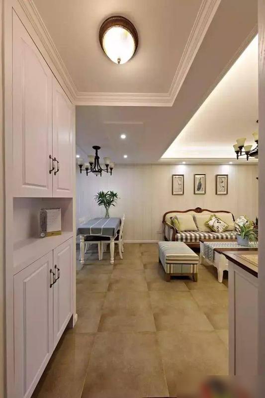 90㎡美式紧促小三居,装完堪比120㎡的宽敞与实用,太厉害(图10) 美式家具 小户型_美式风格小三居室布局_90㎡小三居室设计