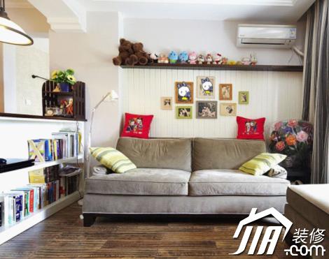 80后小夫妻 收纳控的美式清新小屋(图3) 收纳控小户型温馨家居设计_美式家具 小户型_80后小夫妻美式混搭风格装修