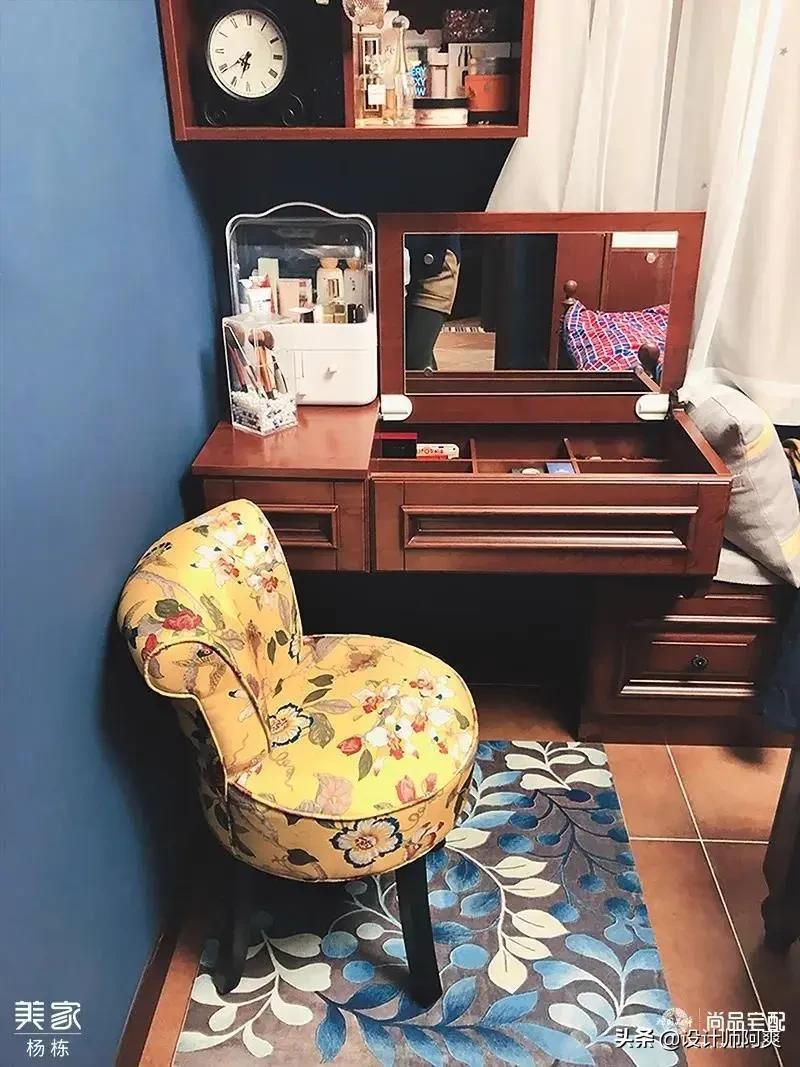 88㎡小三房美式复古风这样装,朋友一进门就呆了,这装修绝了!(图11) 美式家具 小户型_小户型美式风格客厅设计_美式复古风格装修设计