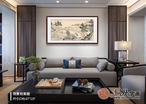 沙发背景墙挂什么画好 不同沙发背景墙挂画案例分享(图5) 沙发背景墙挂什么画好 不同沙发背景墙挂画案例分享