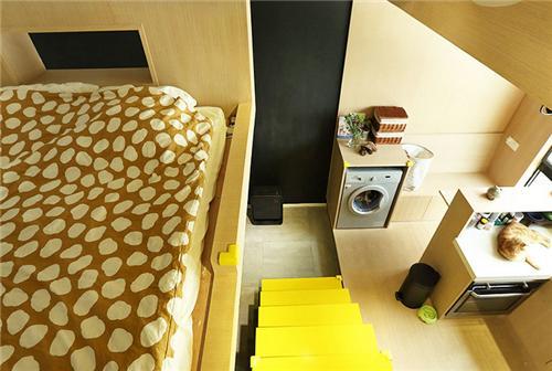 35平米小户型loft装修效果图,35平米小户型变身跃层别墅(图4) 35平米小户型loft装修效果图,35平米小户型变身跃层别墅